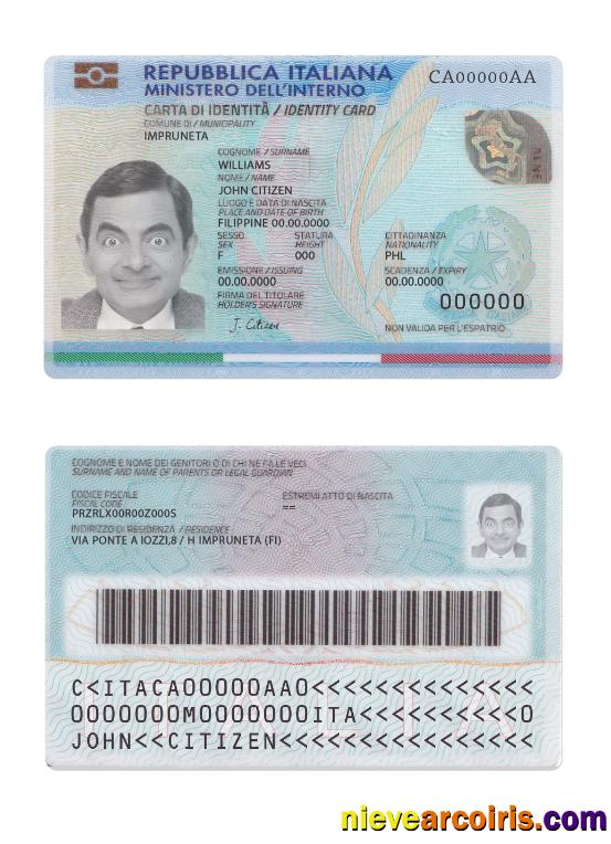 Italy ID 2016 – present updated